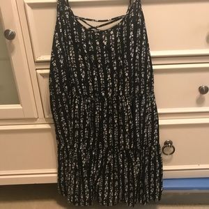 Open back, summer floral dress